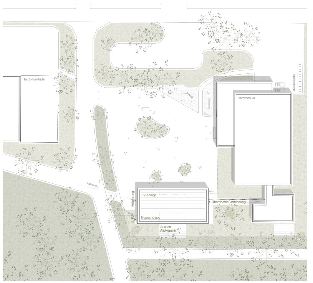 Hardtschule SIngen, AKKU Architekten, Architekturbüro Konstanz, VGV-Verfahren, Mehrfachbeauftragung Erweiterungsbau Hardtschule, Architekten, Schule