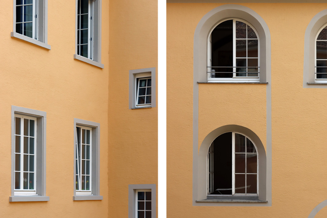 Stephansschule Konstanz, Denkmalschutzrechtliche Sanierung, AKKU Architekten, Architekturbüro Konstanz, Architekten, Schule, Öffentliche Bauten, Innenhof