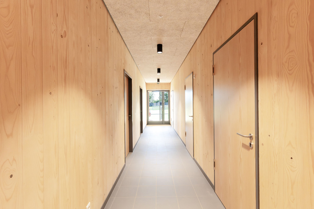 Neubau Haus der Vereine, Öhningen, Holzbau, Brettsperrholz, AKKU Architekten Konstanz, Architektur