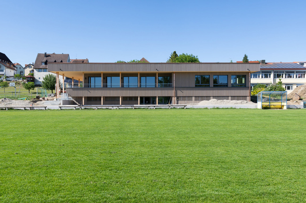 Neubau Haus der Vereine, Öhningen, Holzbau, Brettsperrholz, AKKU Architekten Konstanz, Architektur