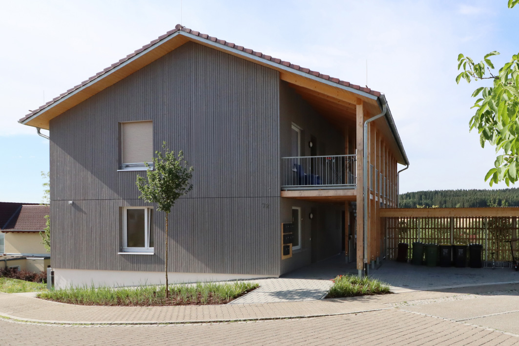 Neubau, Sozialer Wohnbau, Flüchtlingsunterkunft Brigachtal, AKKU Architekten Konstanz