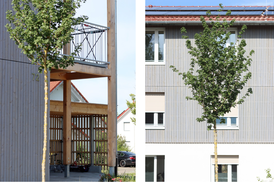 Neubau, Sozialer Wohnbau, Flüchtlingsunterkunft Brigachtal, AKKU Architekten Konstanz